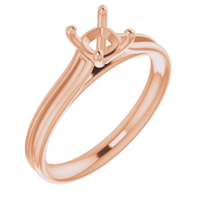Accented Cathedral Engagement Ring