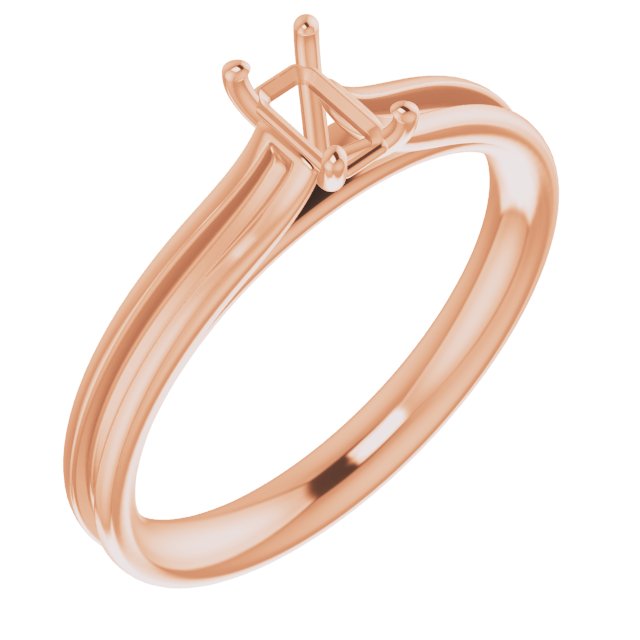 Accented Cathedral Engagement Ring