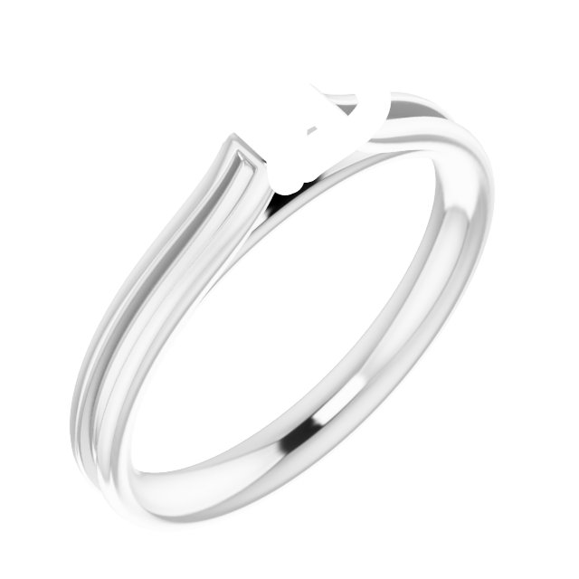 Accented Cathedral Engagement Ring