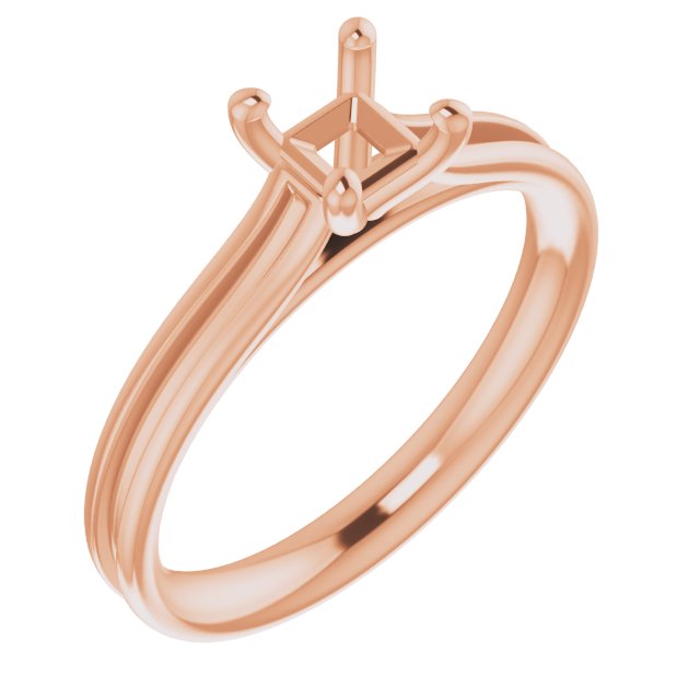 Accented Cathedral Engagement Ring