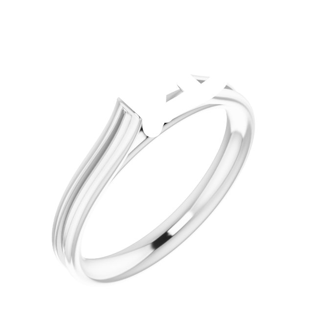 Accented Cathedral Engagement Ring