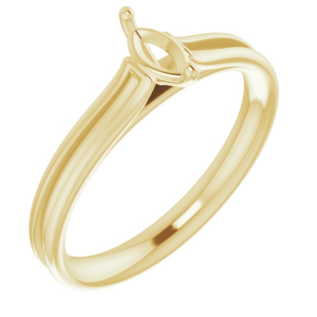 Accented Cathedral Engagement Ring