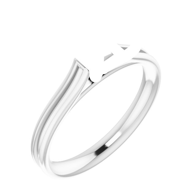 Accented Cathedral Engagement Ring
