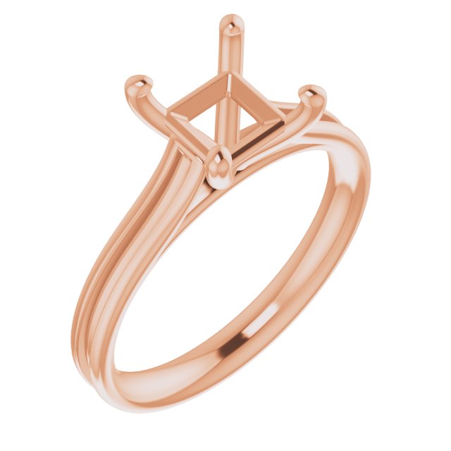Accented Cathedral Engagement Ring