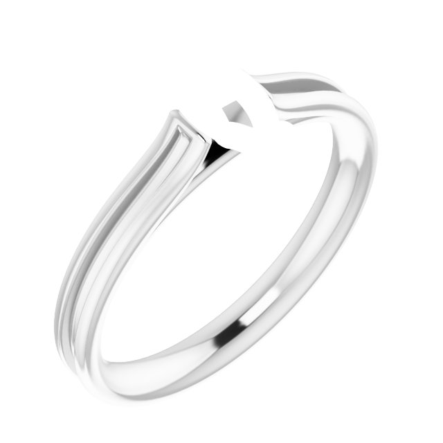 Accented Cathedral Engagement Ring