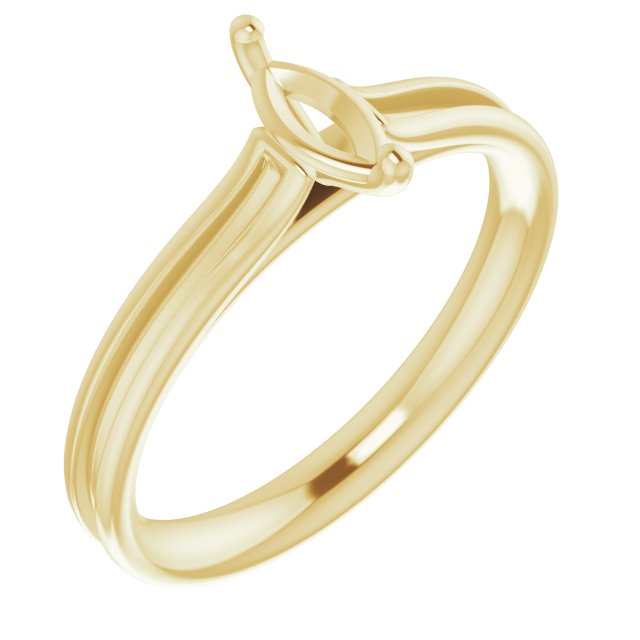 Accented Cathedral Engagement Ring