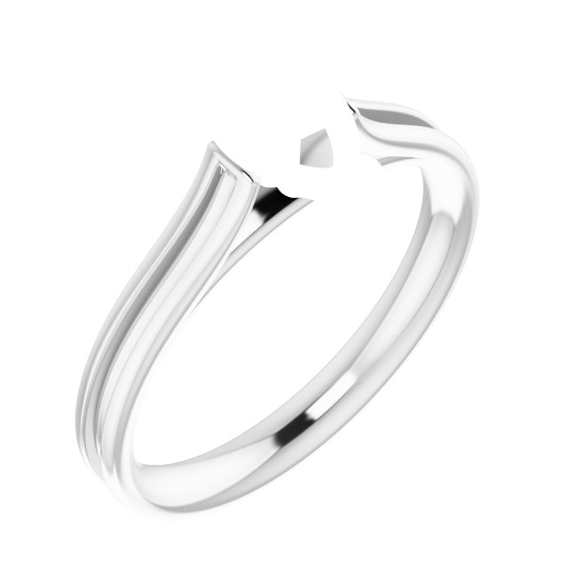 Accented Cathedral Engagement Ring