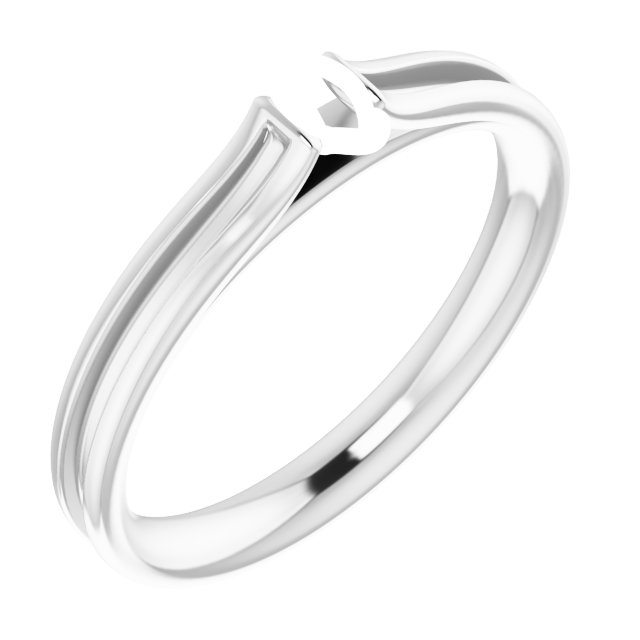 Accented Cathedral Engagement Ring
