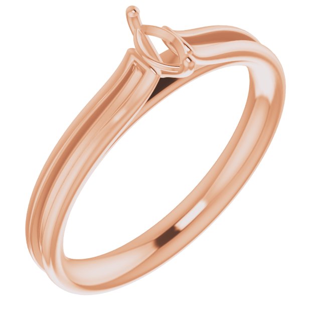 Accented Cathedral Engagement Ring