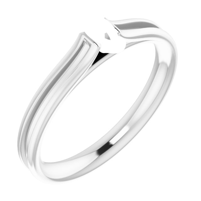 Accented Cathedral Engagement Ring