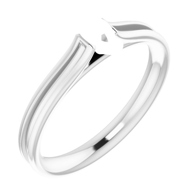 Accented Cathedral Engagement Ring