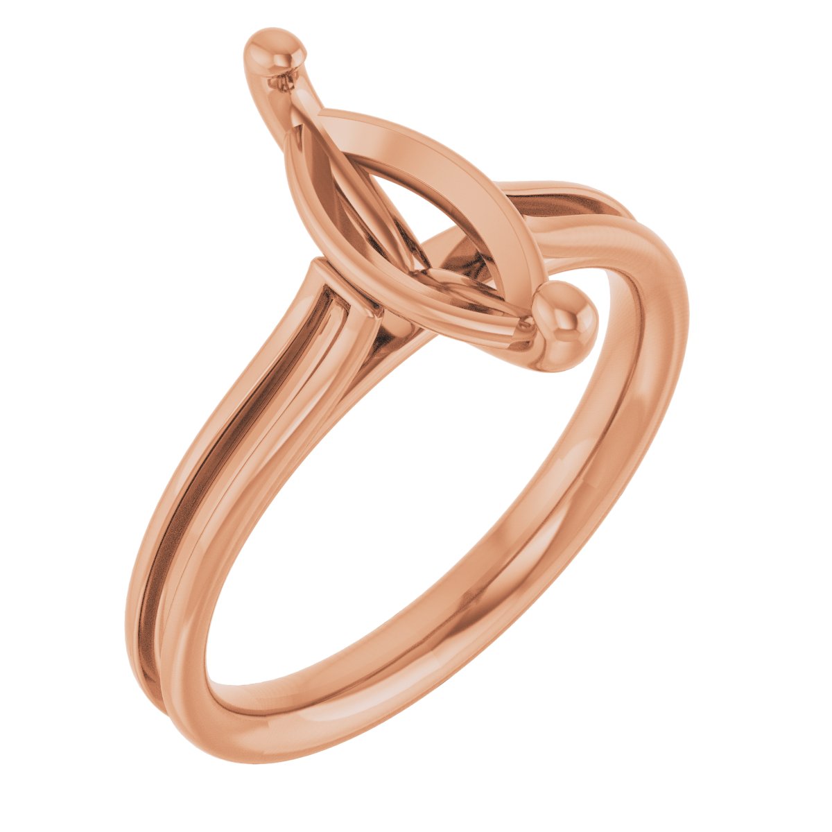 Accented Cathedral Engagement Ring
