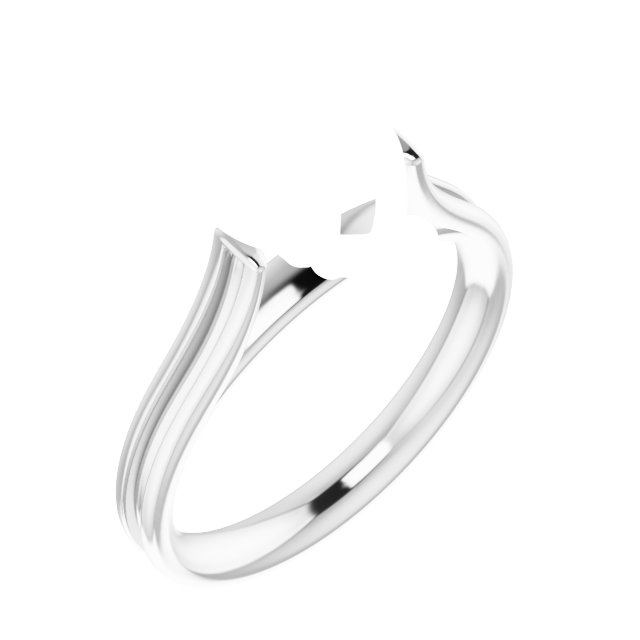 Accented Cathedral Engagement Ring