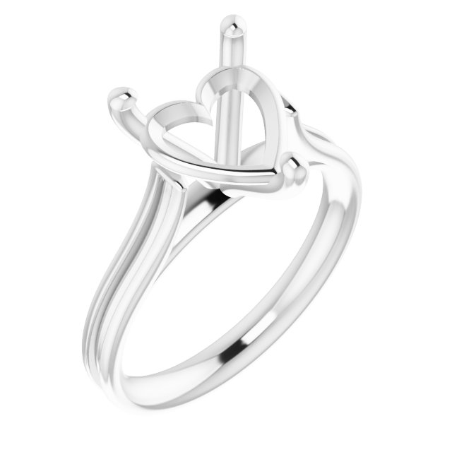 Accented Cathedral Engagement Ring