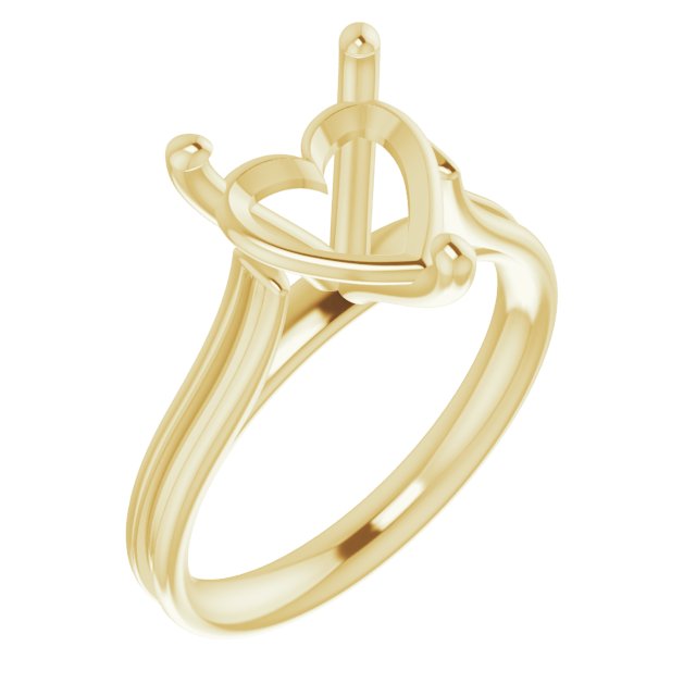Accented Cathedral Engagement Ring