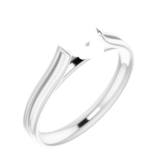 Accented Cathedral Engagement Ring