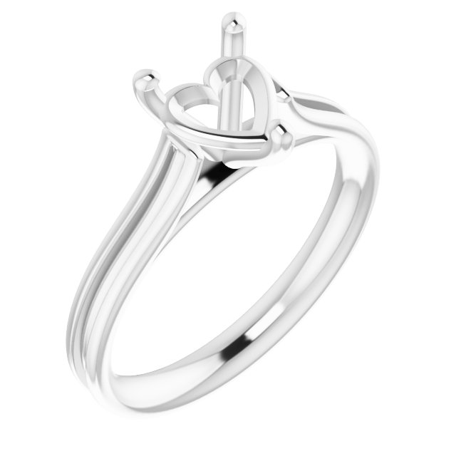 Accented Cathedral Engagement Ring