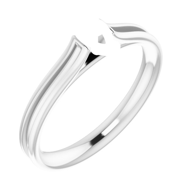 Accented Cathedral Engagement Ring