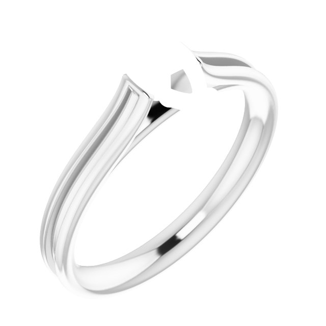 Accented Cathedral Engagement Ring