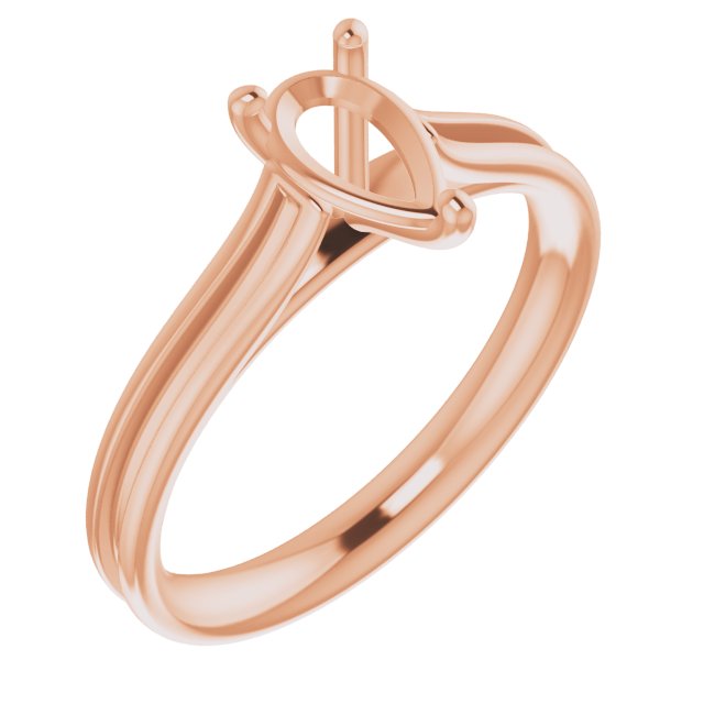 Accented Cathedral Engagement Ring