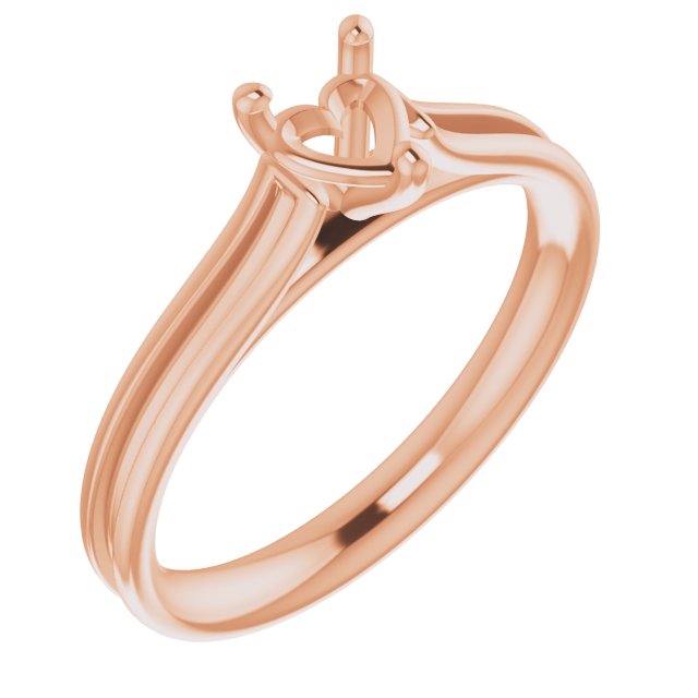 Accented Cathedral Engagement Ring