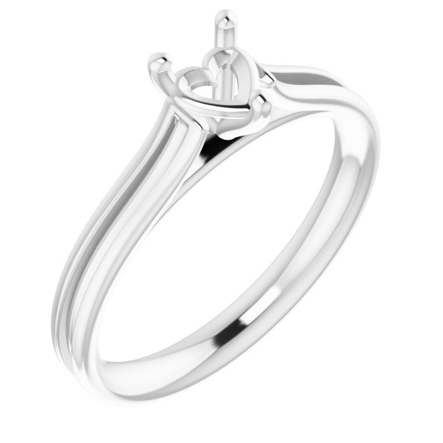 Accented Cathedral Engagement Ring