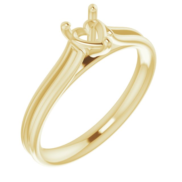 Accented Cathedral Engagement Ring