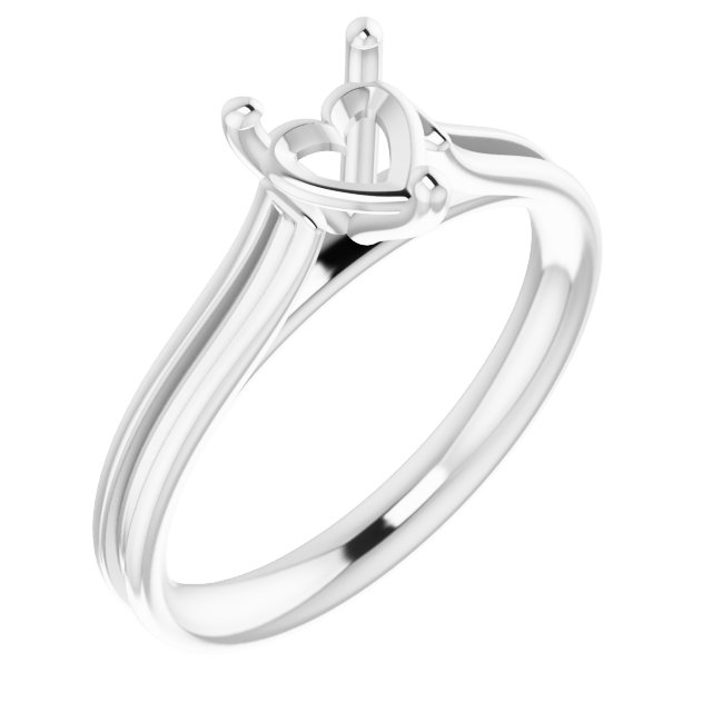 Accented Cathedral Engagement Ring