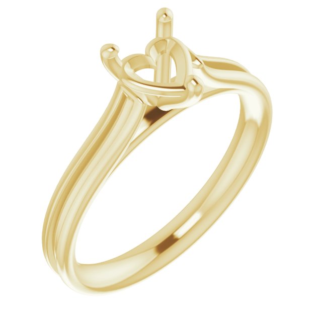 Accented Cathedral Engagement Ring