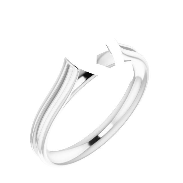 Accented Cathedral Engagement Ring