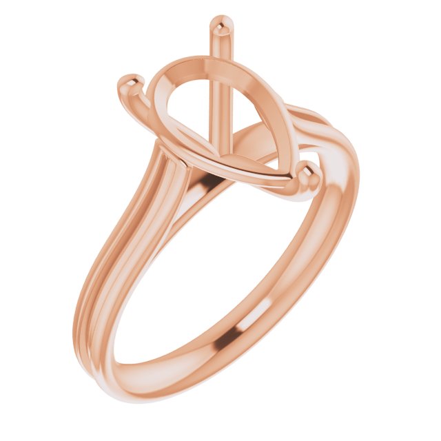 Accented Cathedral Engagement Ring