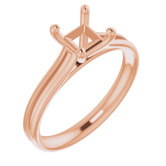 Accented Cathedral Engagement Ring
