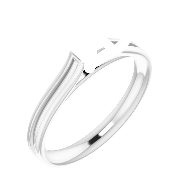 Accented Cathedral Engagement Ring