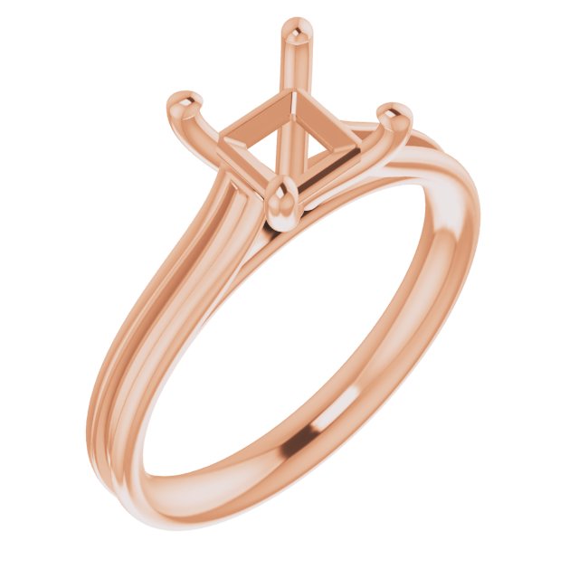 Accented Cathedral Engagement Ring