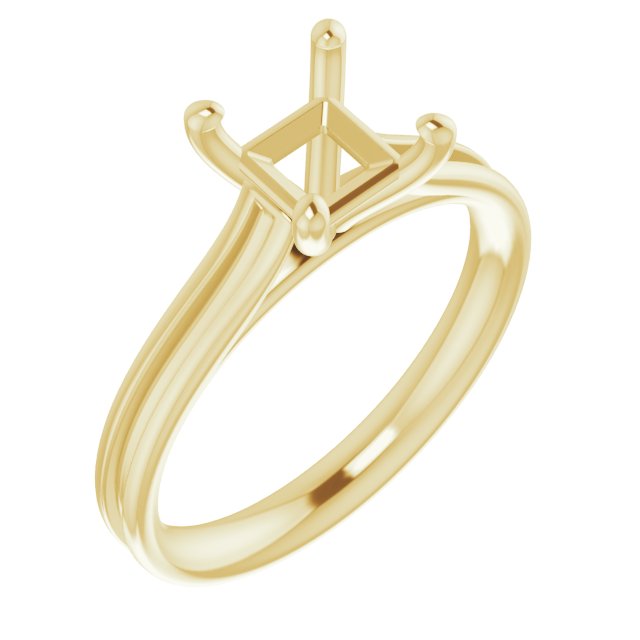 Accented Cathedral Engagement Ring