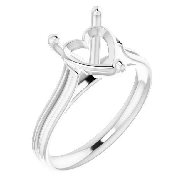 Accented Cathedral Engagement Ring