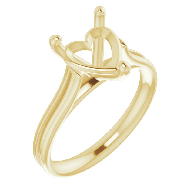 Accented Cathedral Engagement Ring