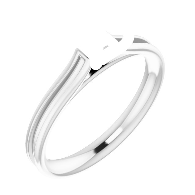 Accented Cathedral Engagement Ring