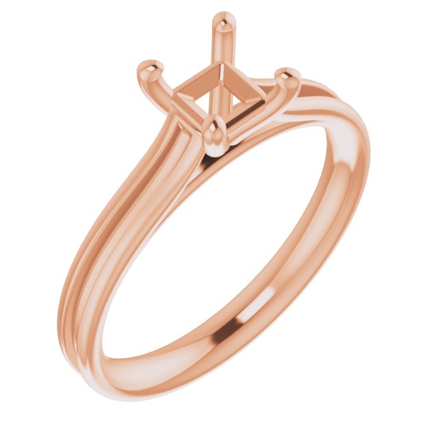 Accented Cathedral Engagement Ring