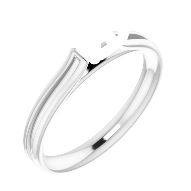 Accented Cathedral Engagement Ring