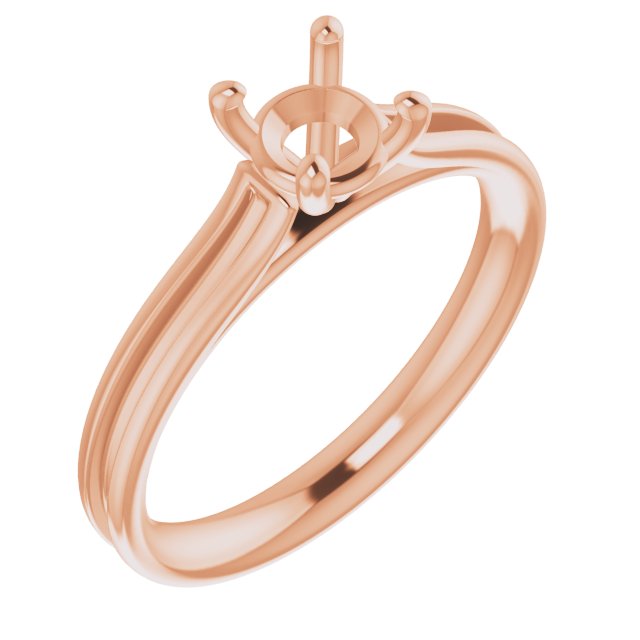 Accented Cathedral Engagement Ring