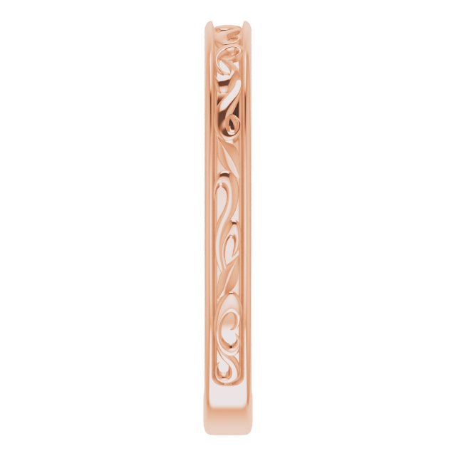 14K Rose Vintage-Inspired Band