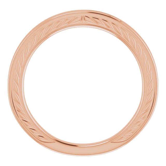 14K Rose Vintage-Inspired Band