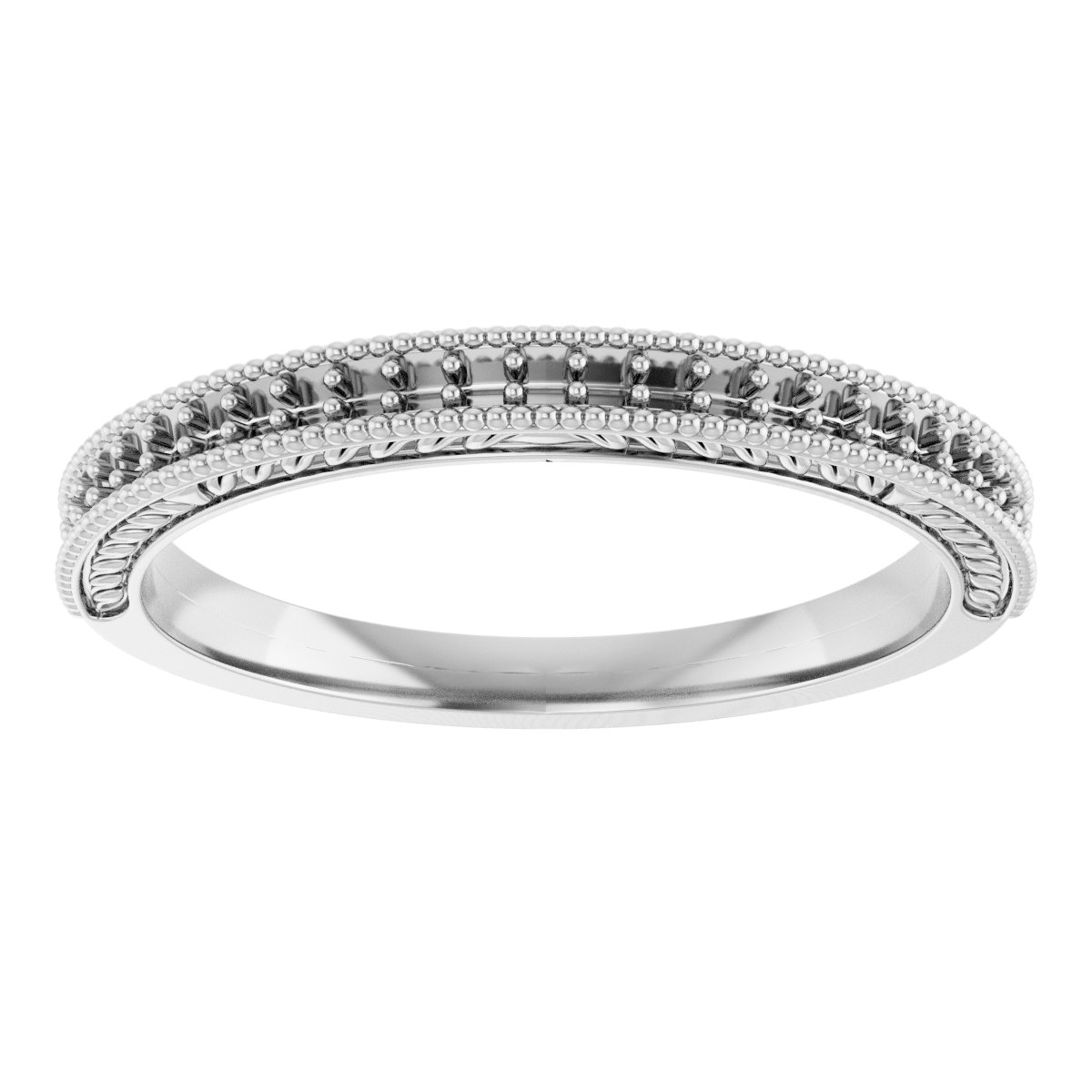 14K White 1/10 CTW Diamond Anniversary Band