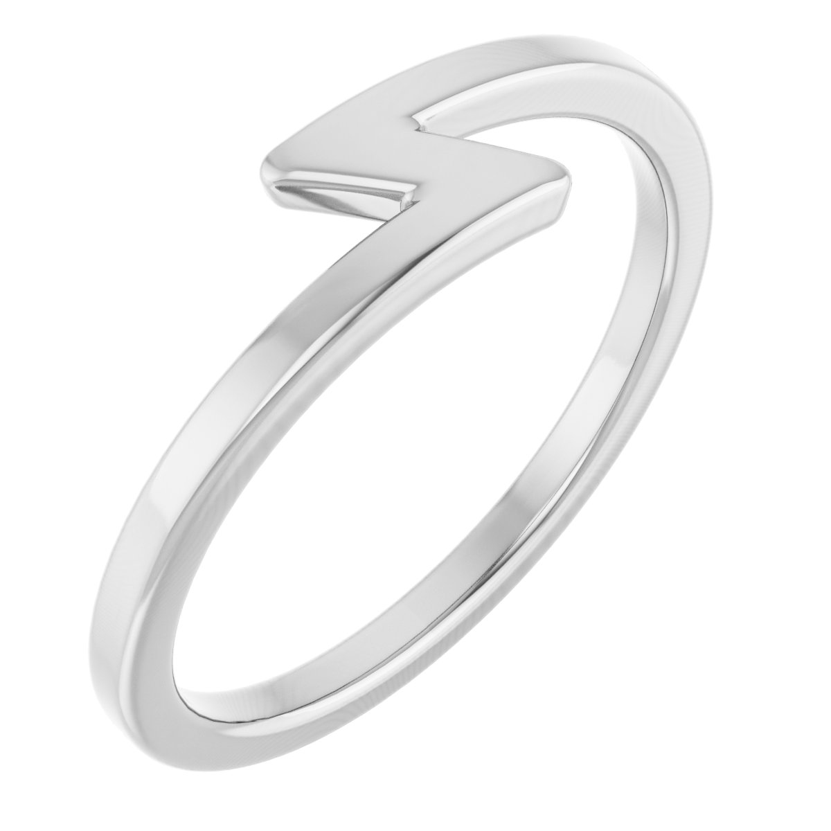 14K White Stackable Ring