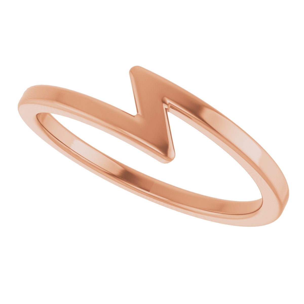 14K Rose Stackable Ring