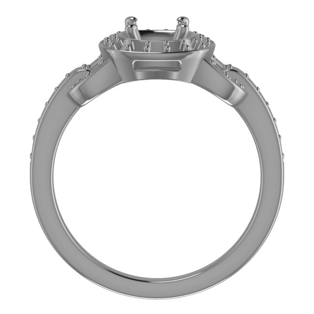 Natural Amethyst & 1/2 CTW Natural Diamond Ring view 2