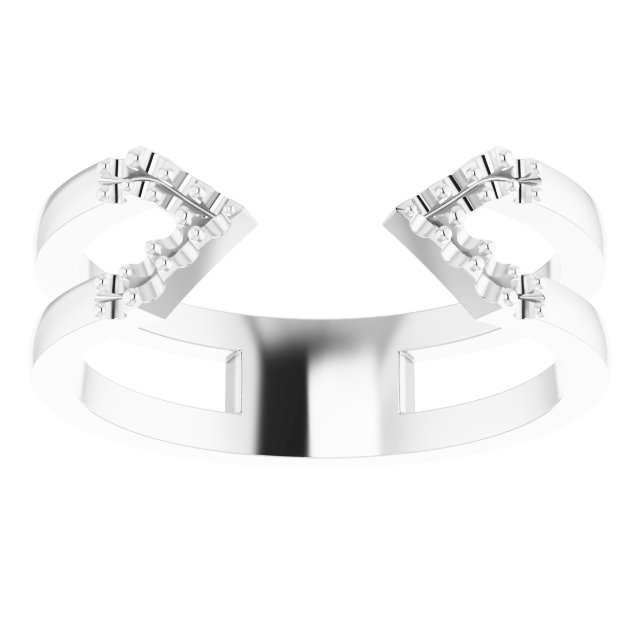 1/8 CTW Natural Diamond Geometric Ring view 3
