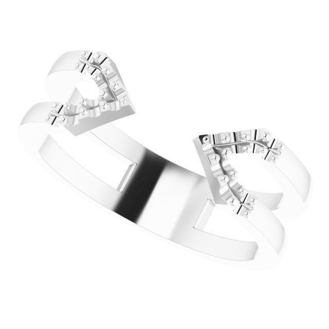 1/8 CTW Natural Diamond Geometric Ring view 5