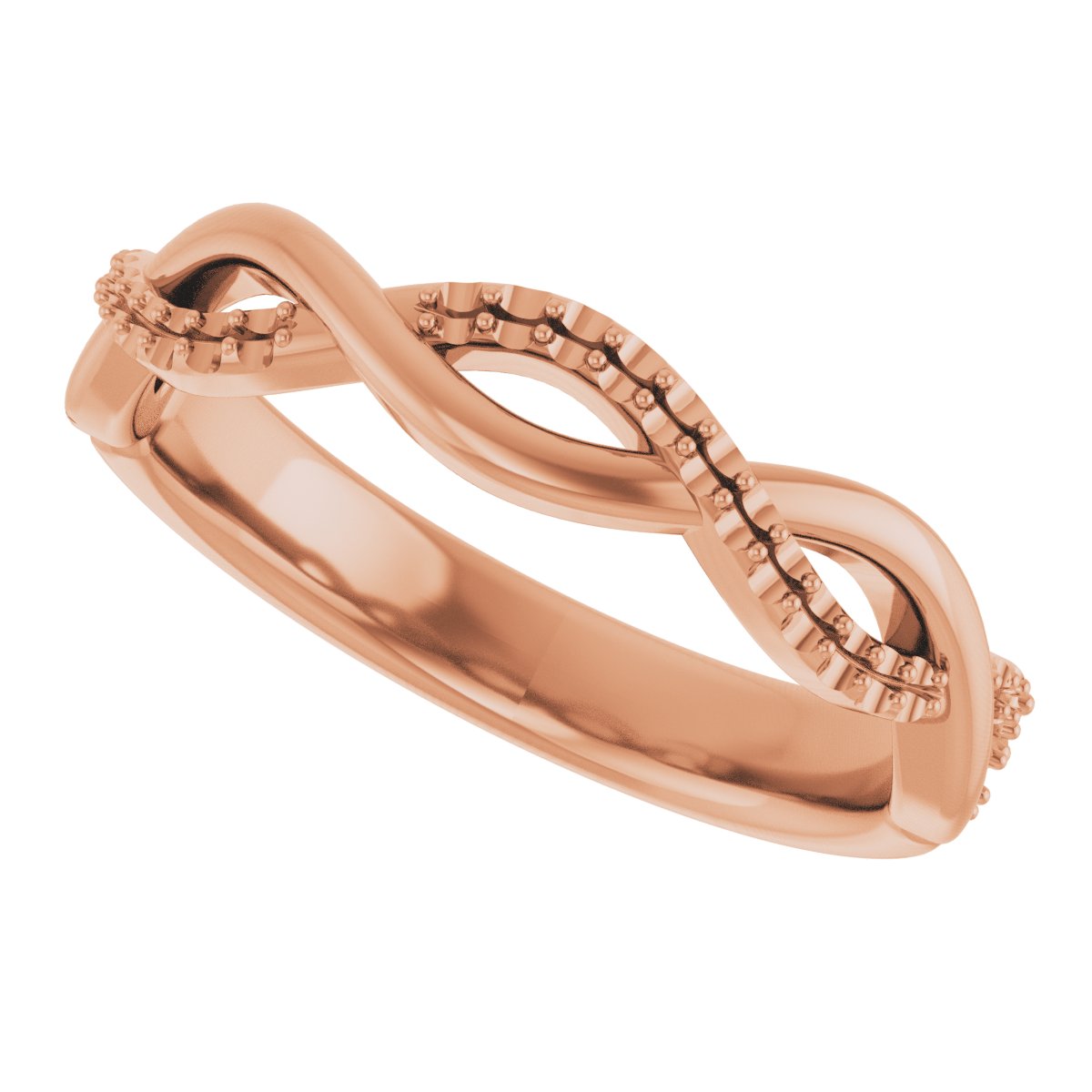 14K Rose 1/8 CTW Diamond Anniversary Band